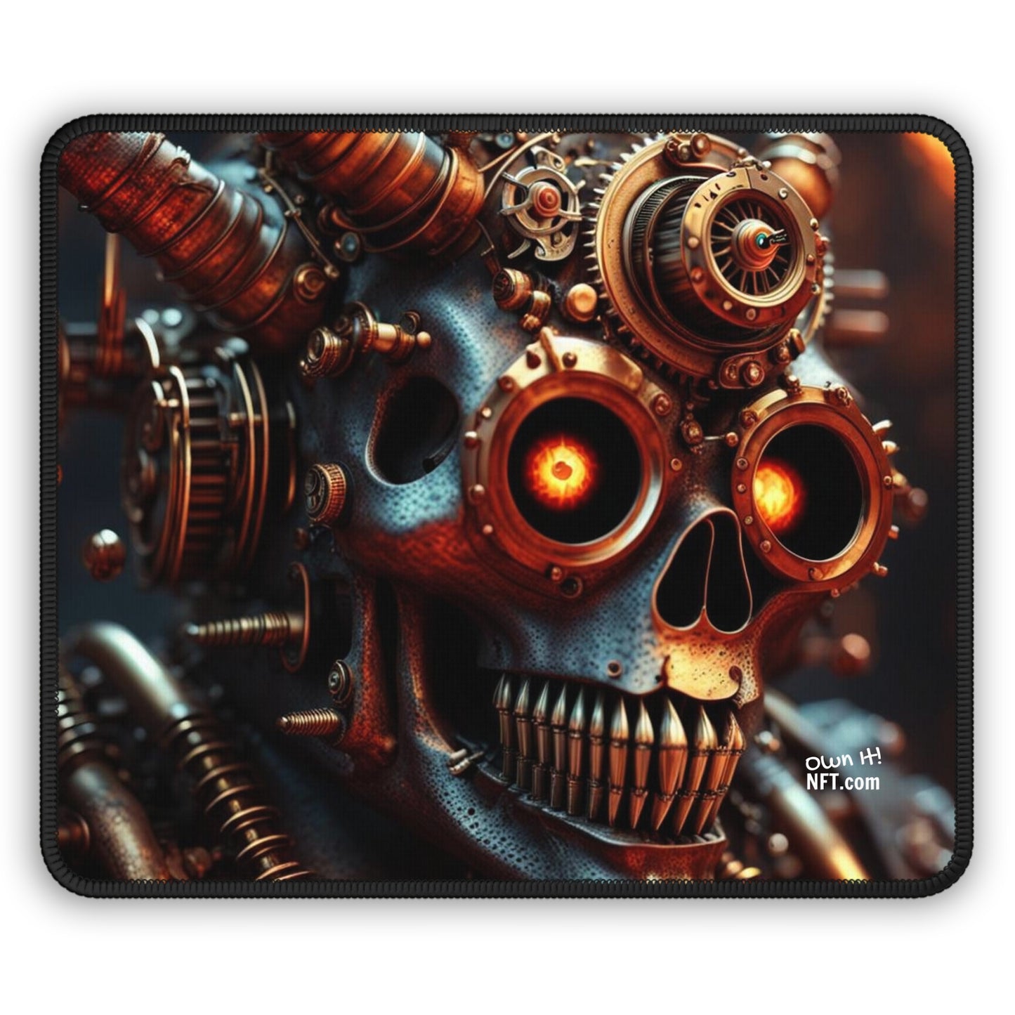 Steampunk Devil NFT Art Gaming Mouse Pad