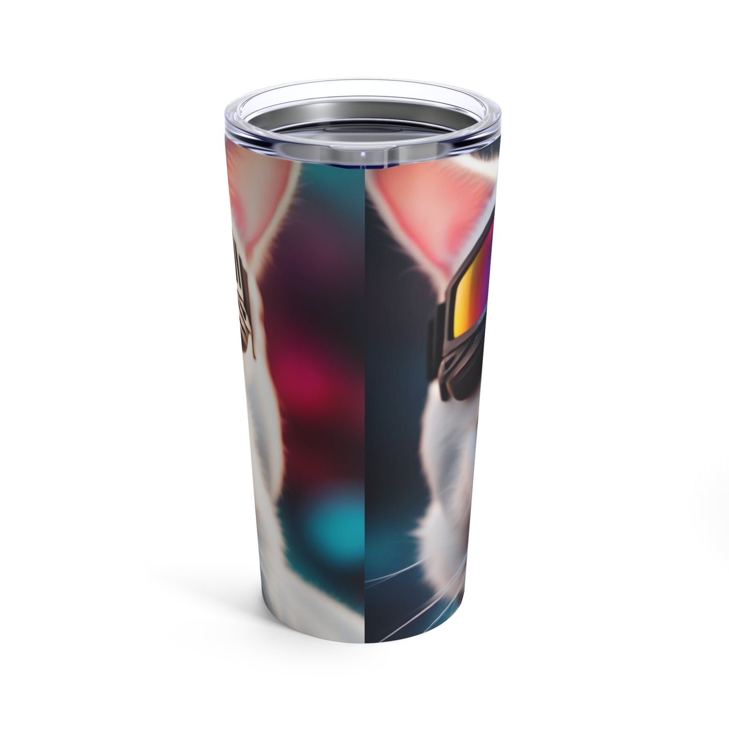 The Ski Instructor Cat Profession NFT Art Tumbler 20oz