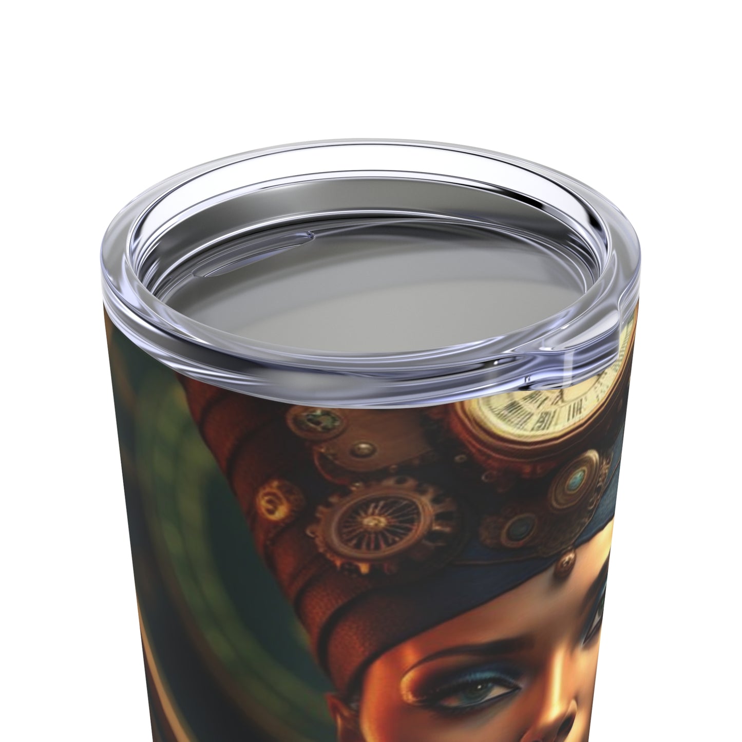 Steampunk Egyptian Queen Nefertiti NFT Art Tumbler 20oz