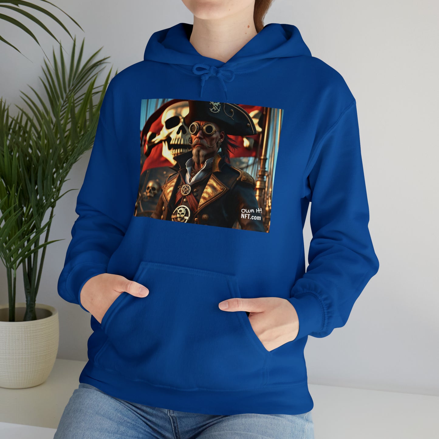 Steampunk Pirate NFT Art Unisex Heavy Blend™ Hooded Sweatshirt