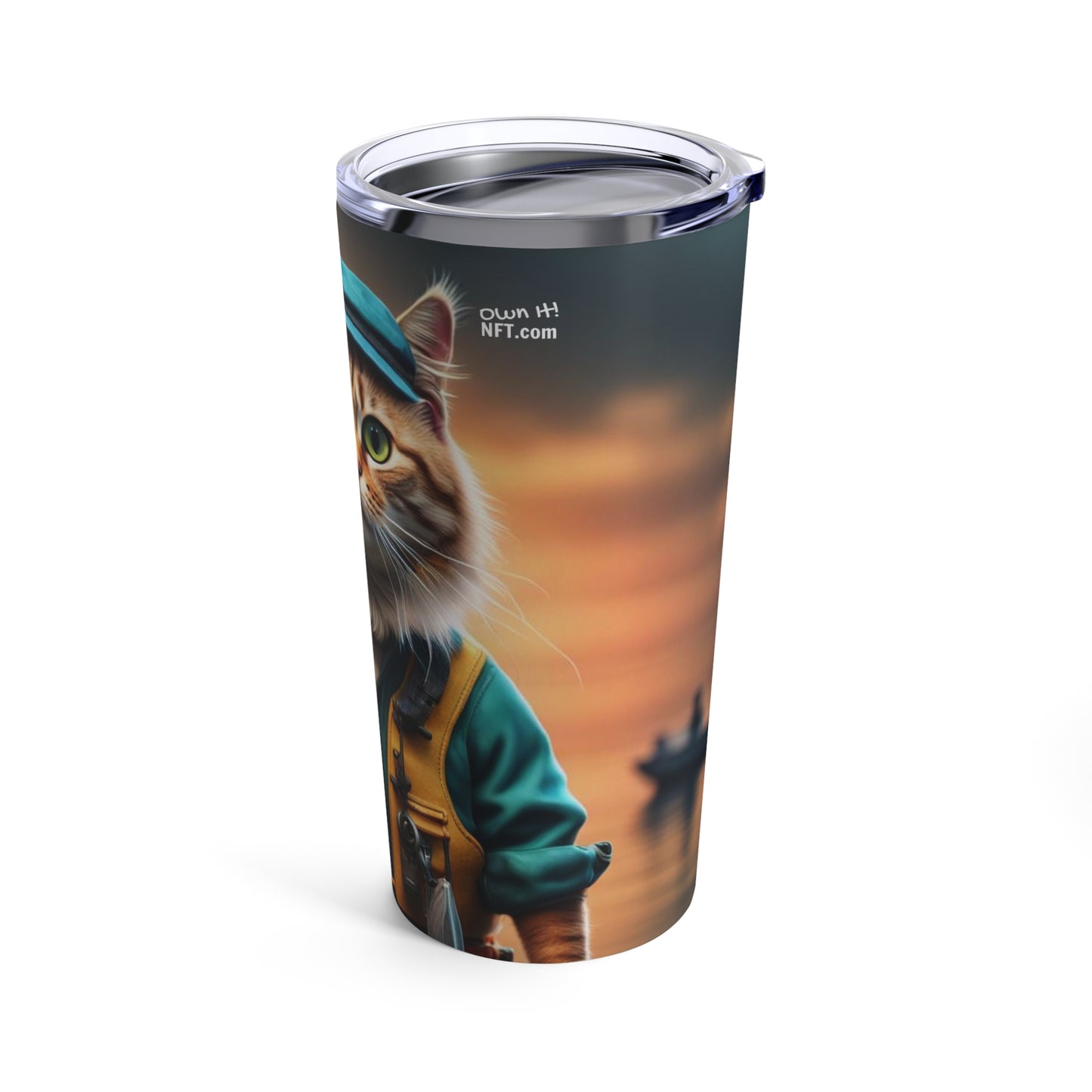 The Fisherman Cat Profession NFT Art Tumbler 20oz