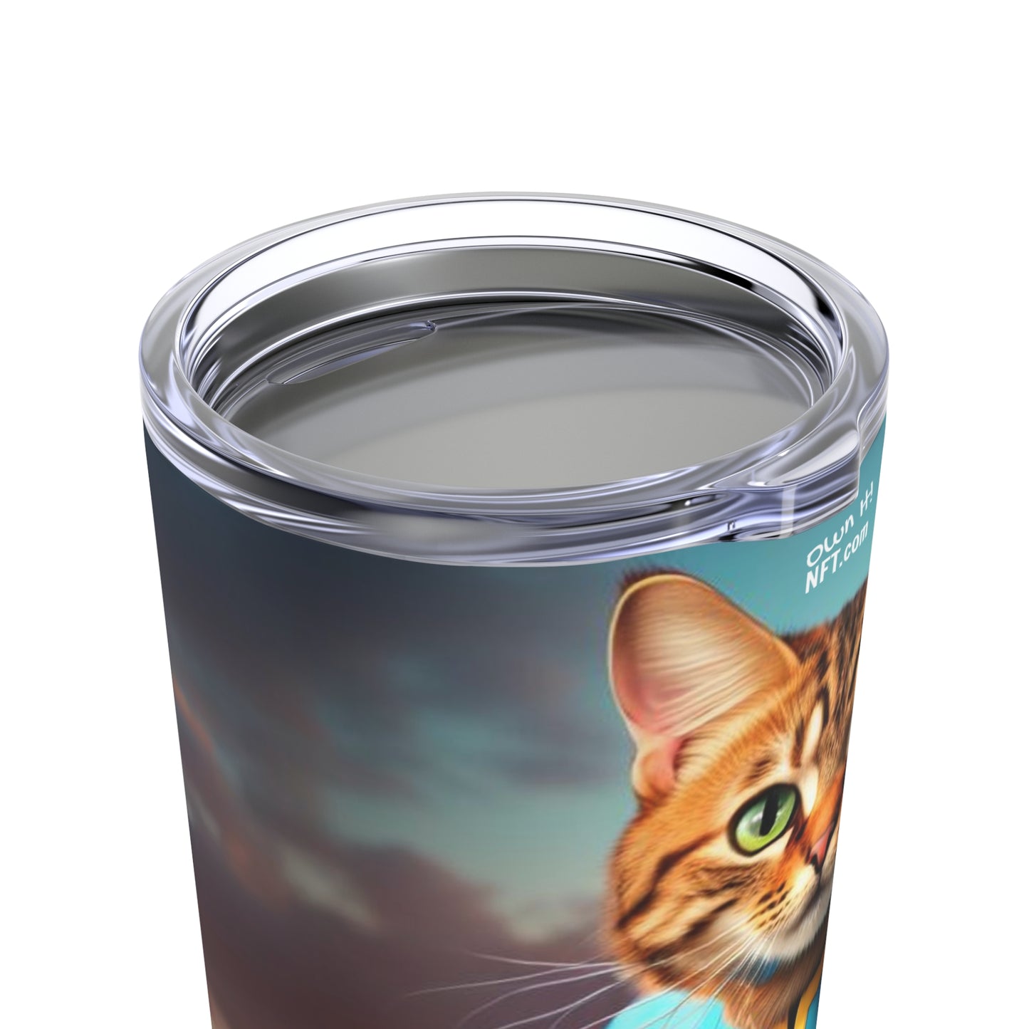 The Surf Instructor Cat Profession NFT Art Tumbler 20oz