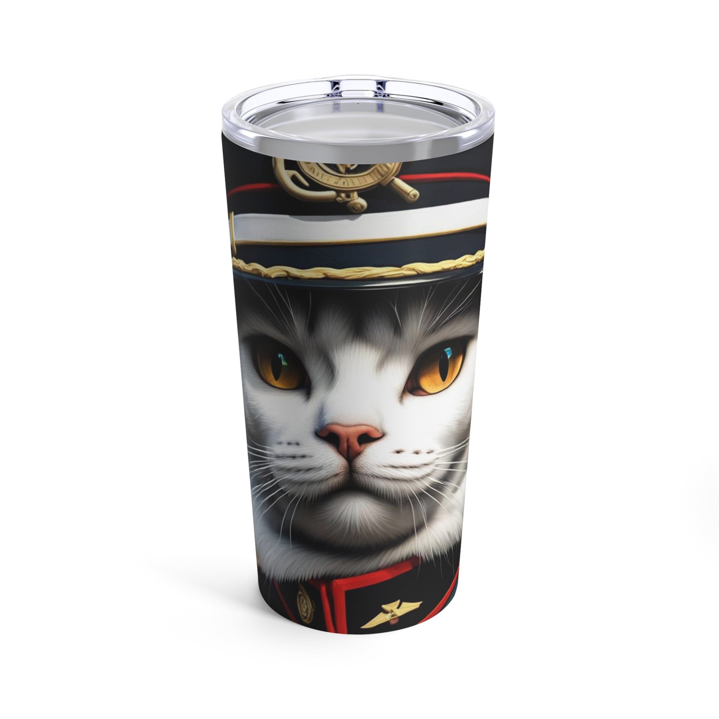 The Officer Cat Profession NFT Art Tumbler 20oz