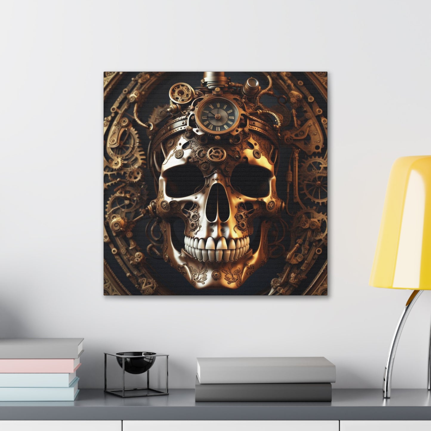 Steampunk Skull NFT Art Canvas Gallery Wraps