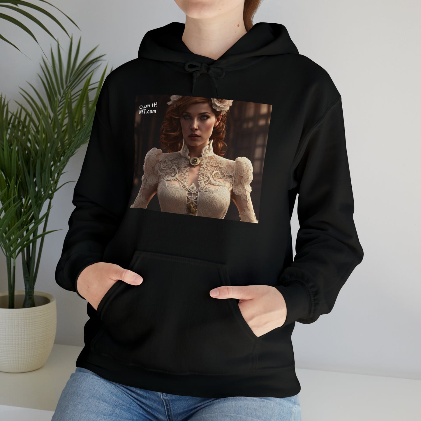 Steampunk Wedding Dress NFT Art Unisex Heavy Blend™ Hooded Sweatshirt