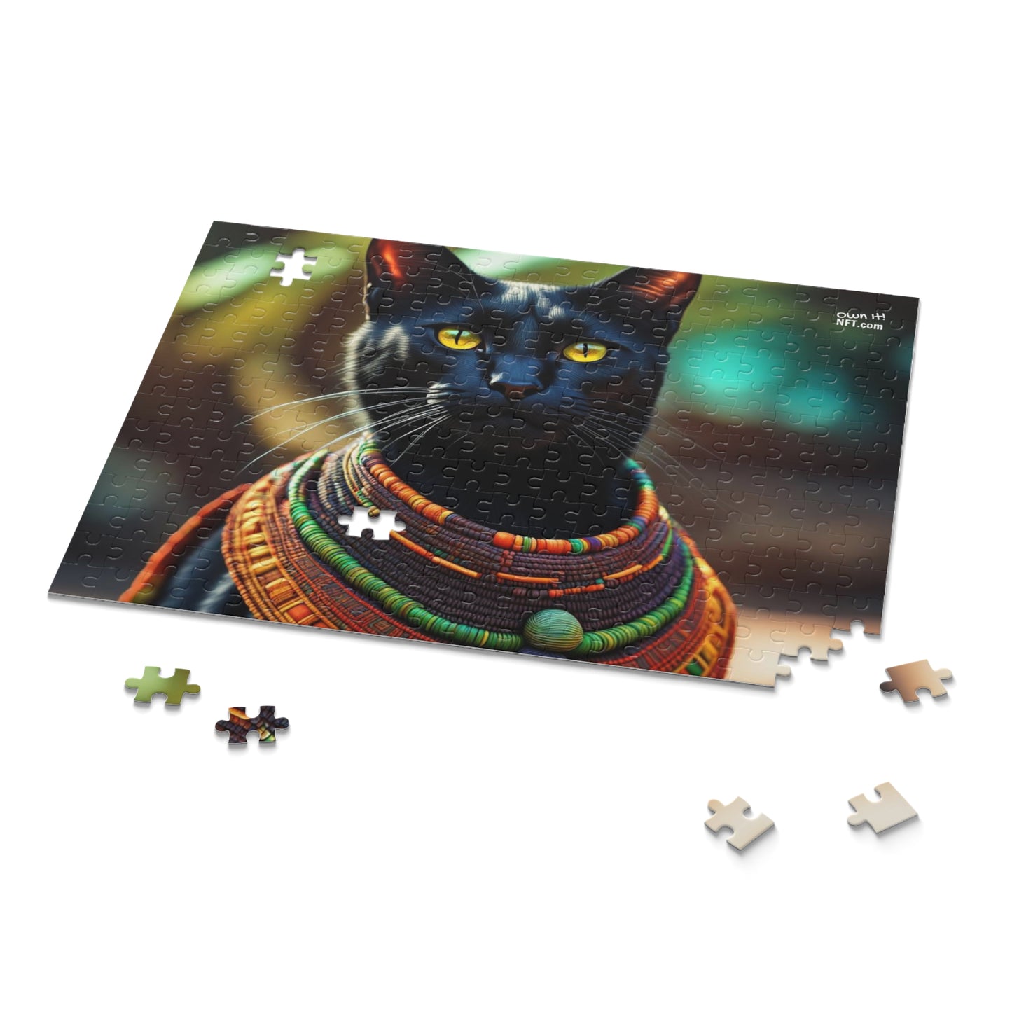 African Chief Cat Profession NFT Art Collection Puzzle (120, 252, 500-Piece)