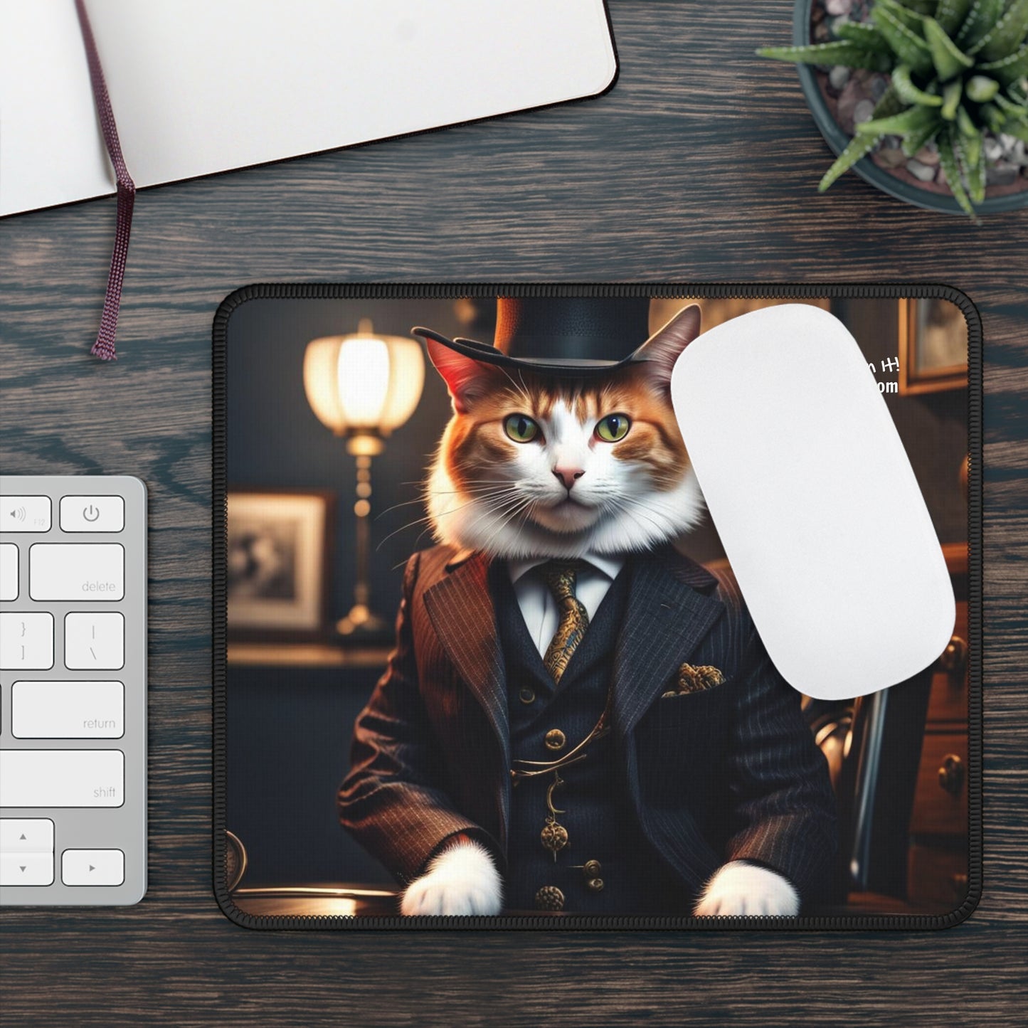 The Mafia Boss Cat Profession NFT Art Gaming Mouse Pad