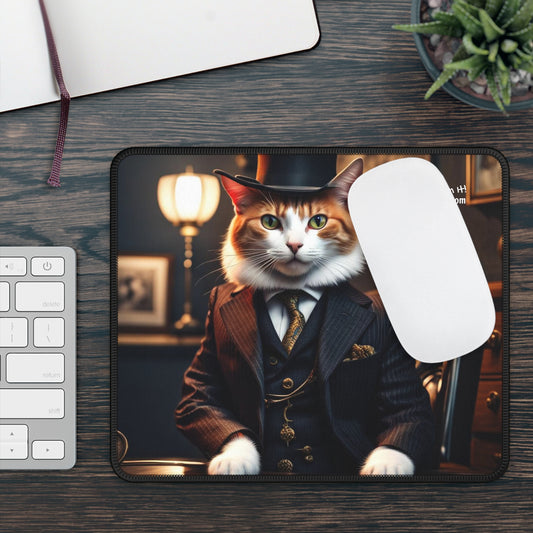 The Mafia Boss Cat Profession NFT Art Gaming Mouse Pad