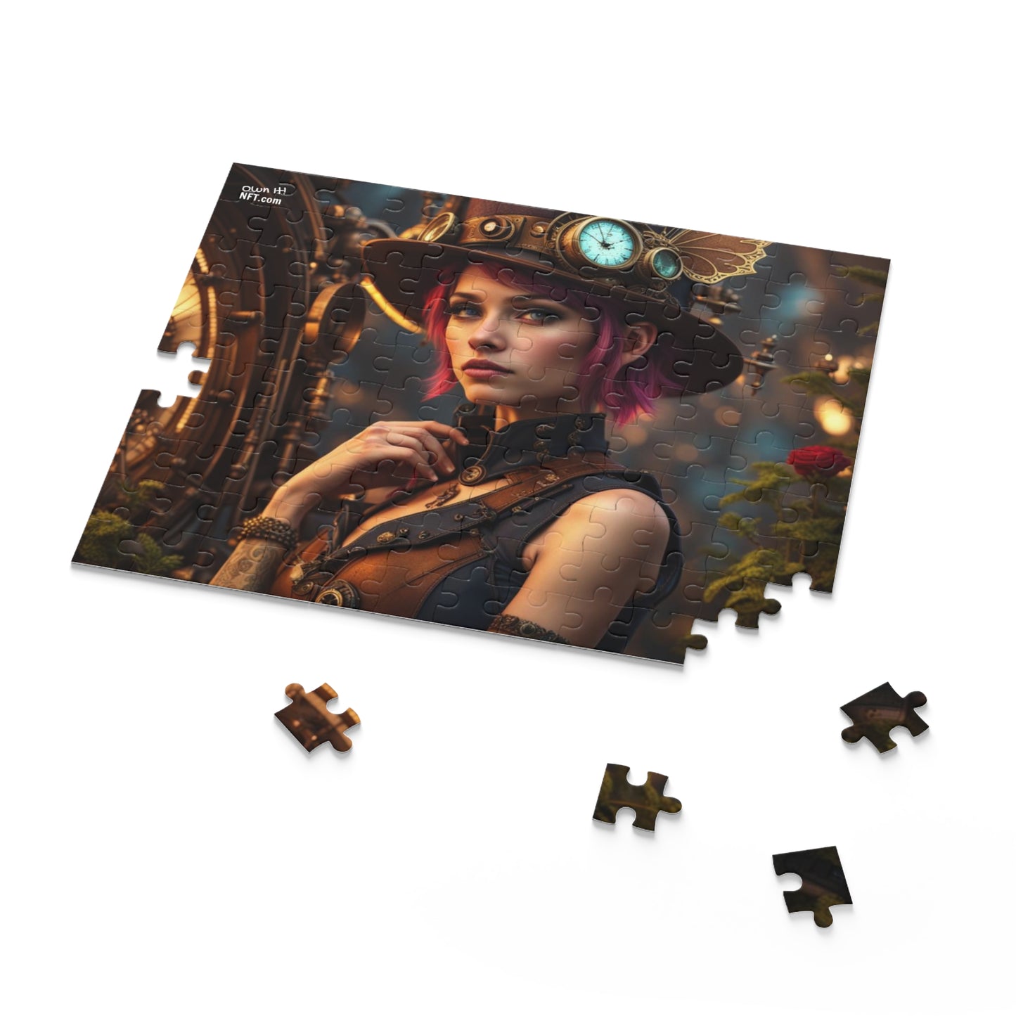 Steampunk Pixie NFT Art Collection Puzzle (120, 252, 500-Piece)