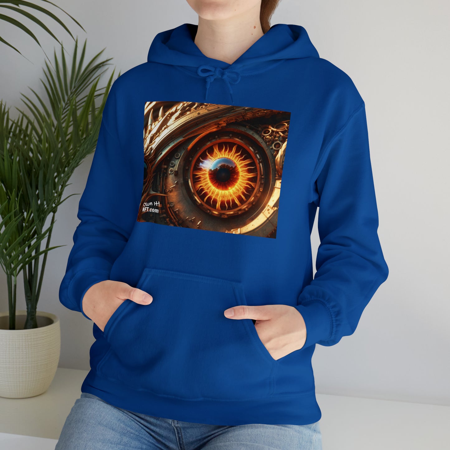 Steampunk Dragon's Eye NFT Art Unisex Heavy Blend™ Hooded Sweatshirt