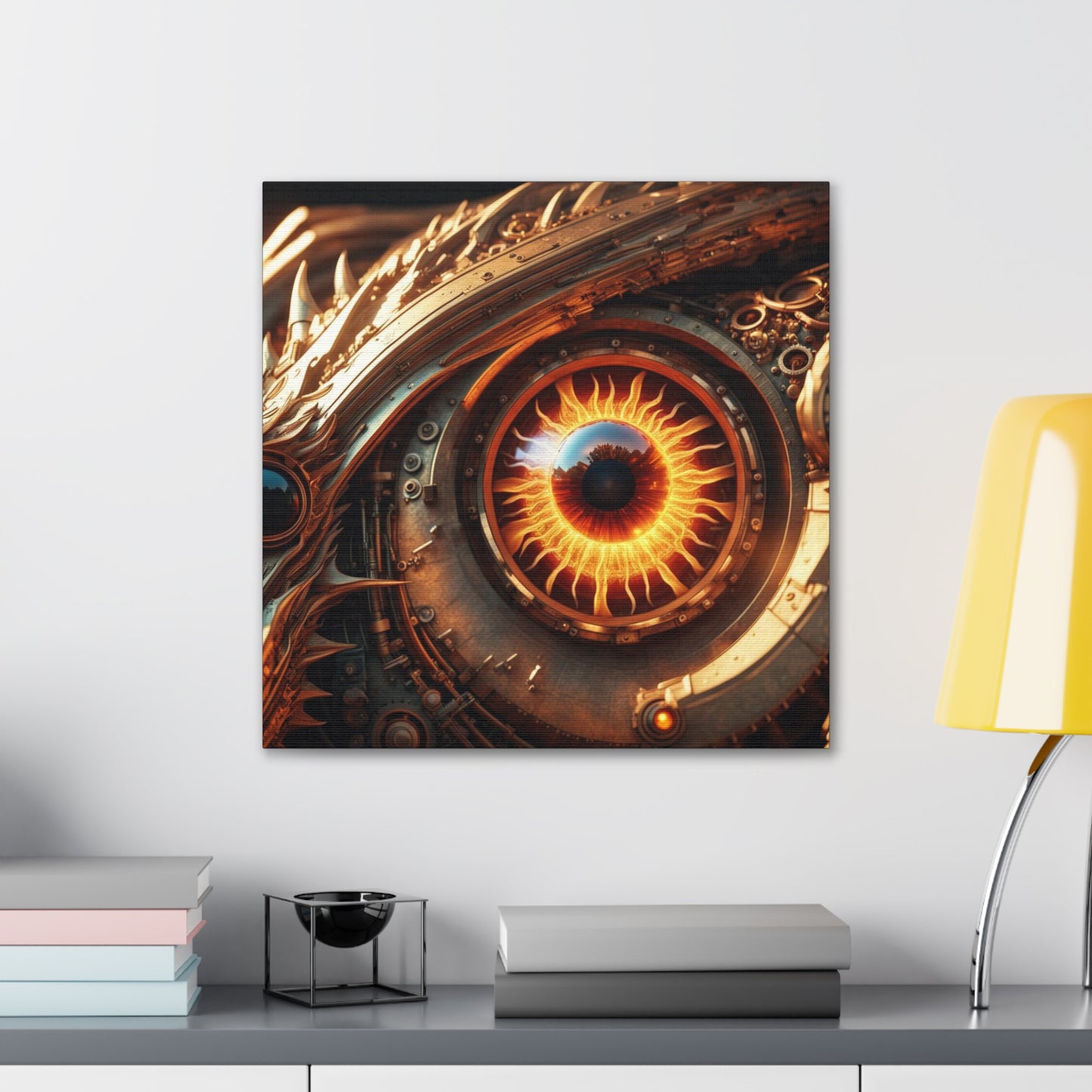 Steampunk Dragon's Eye NFT Art Canvas Gallery Wraps