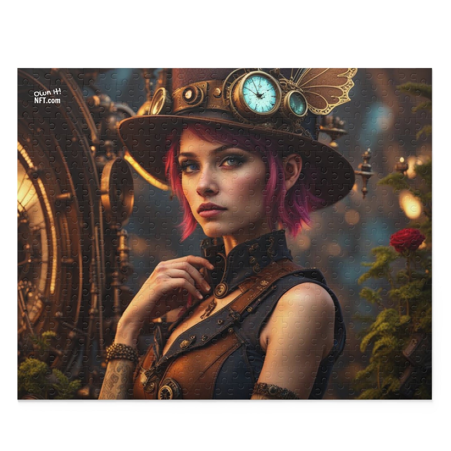 Steampunk Pixie NFT Art Collection Puzzle (120, 252, 500-Piece)