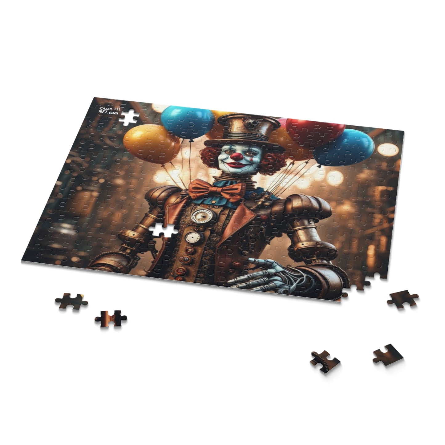 Steampunk Circus Clown NFT Art Collection Puzzle (120, 252, 500-Piece)