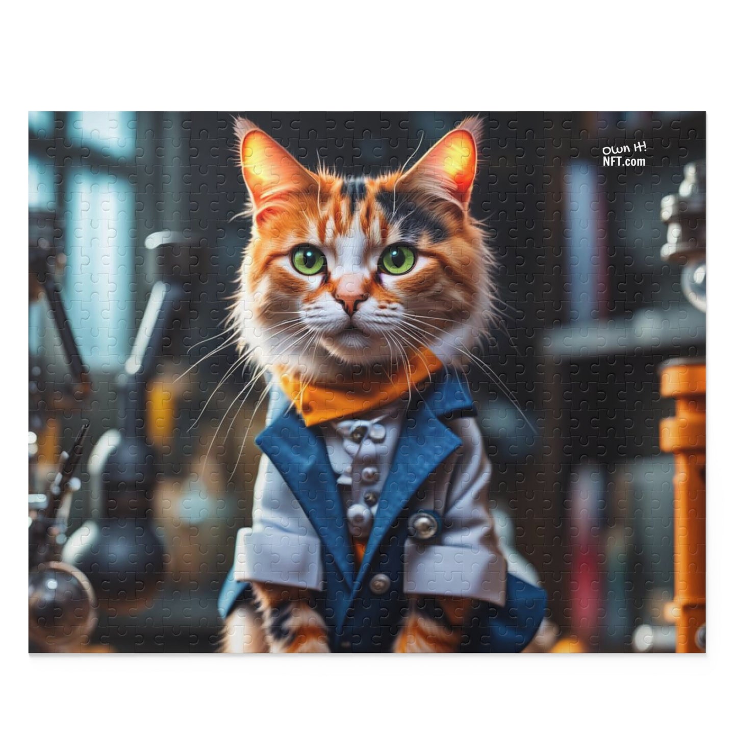 Scientist Cat Profession NFT Art Collection Puzzle (120, 252, 500-Piece)