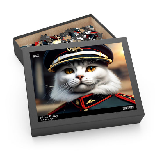 Officer Cat Profession NFT Art Collection Puzzle (120, 252, 500-Piece)