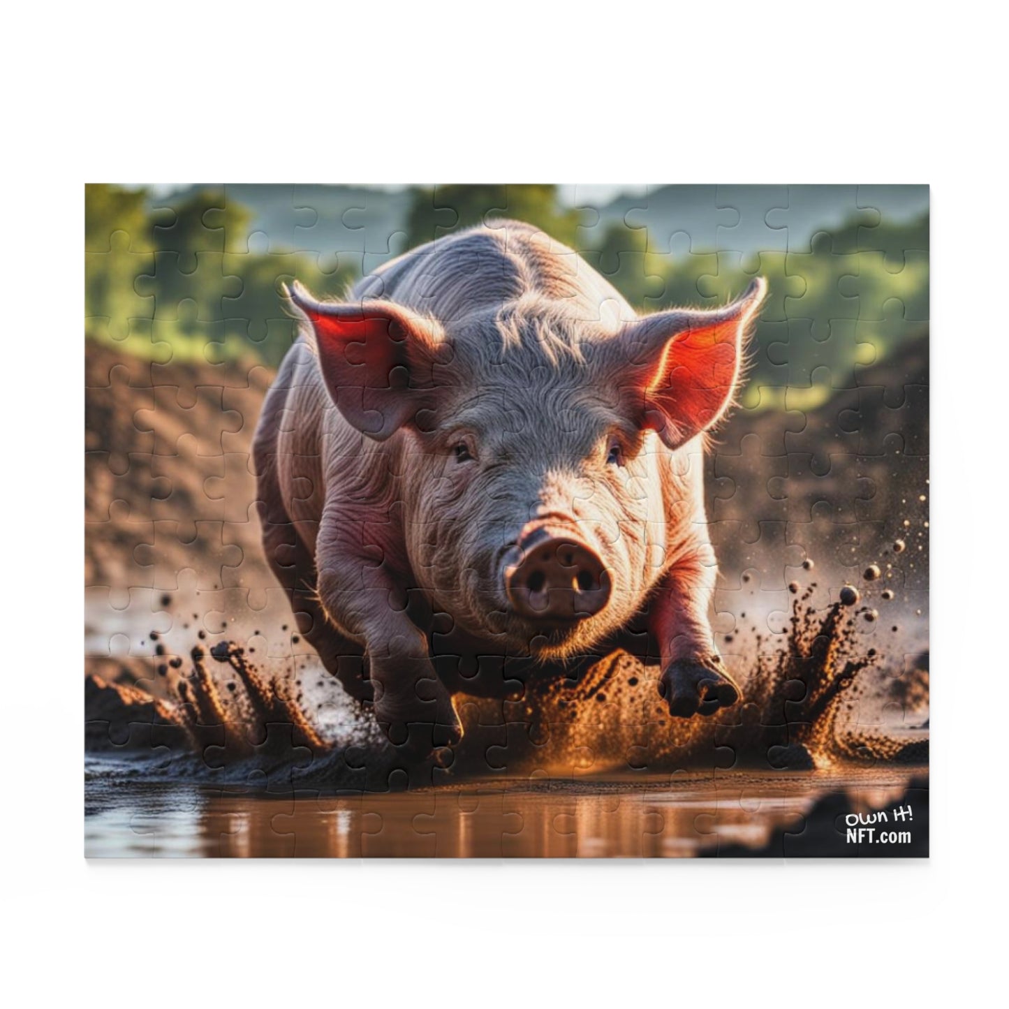 The Pig in Mud Everything Else Art Collection Puzzle (120, 252, 500-Piece)