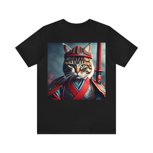 Samurai Cat Profession NFT Art Unisex Jersey Short Sleeve Tee