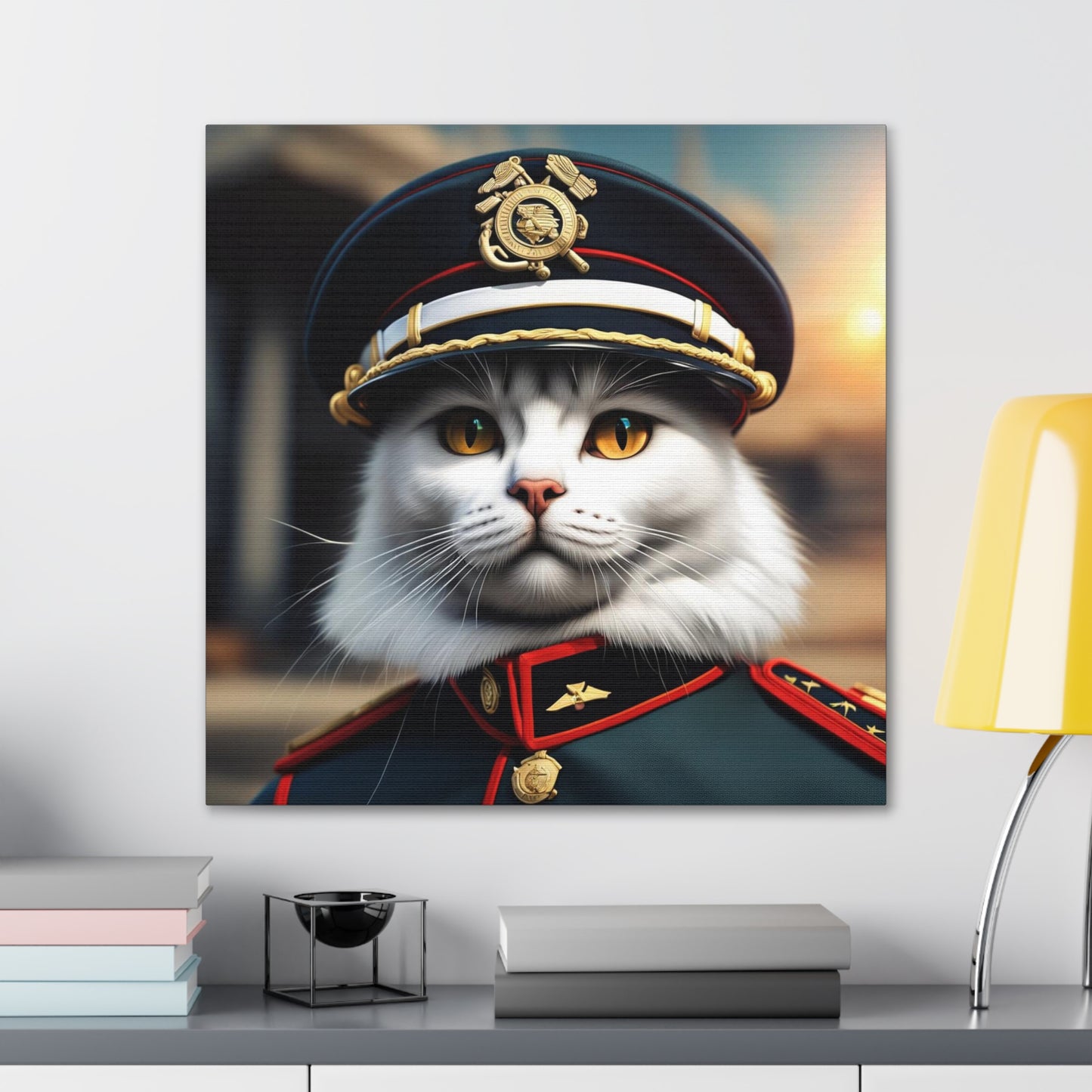 The Officer Cat Profession NFT Art Canvas Gallery Wraps