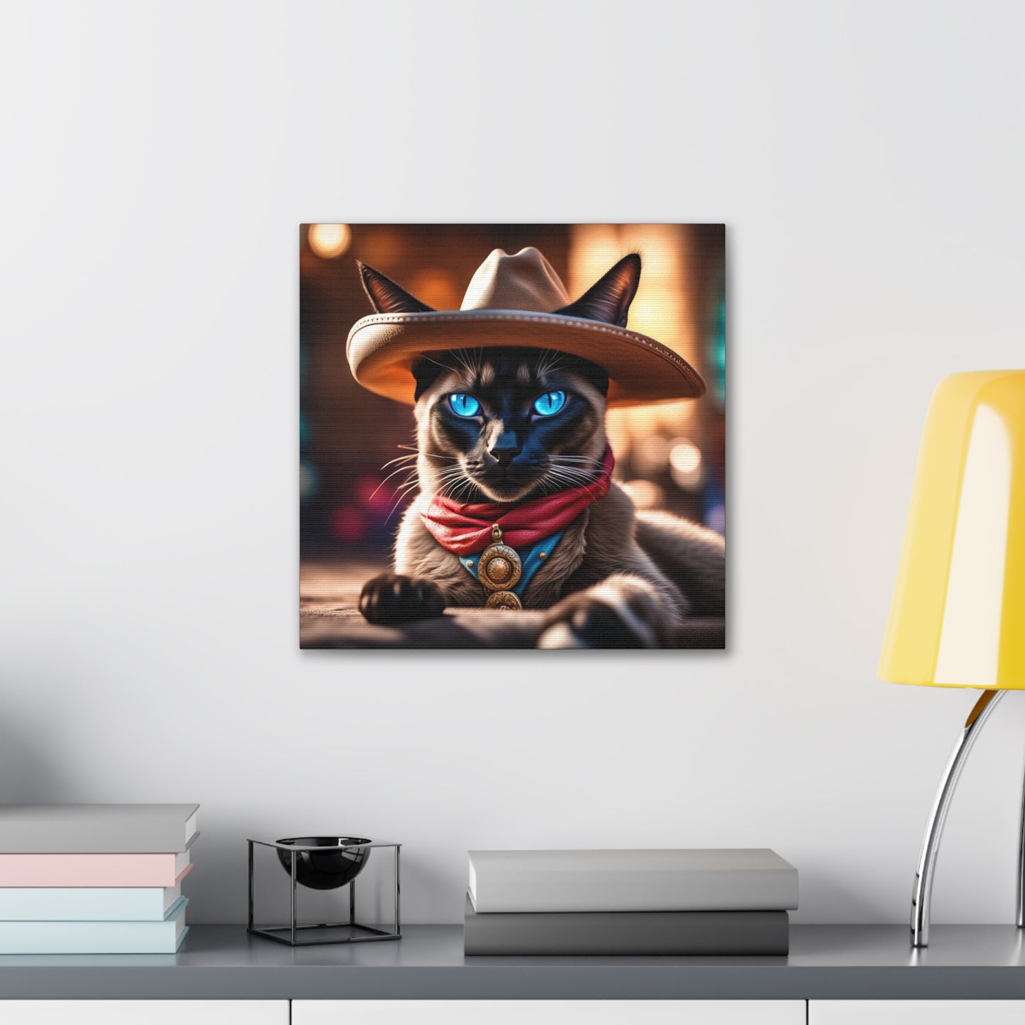 The Cowboy Cat Profession NFT Art Canvas Gallery Wraps