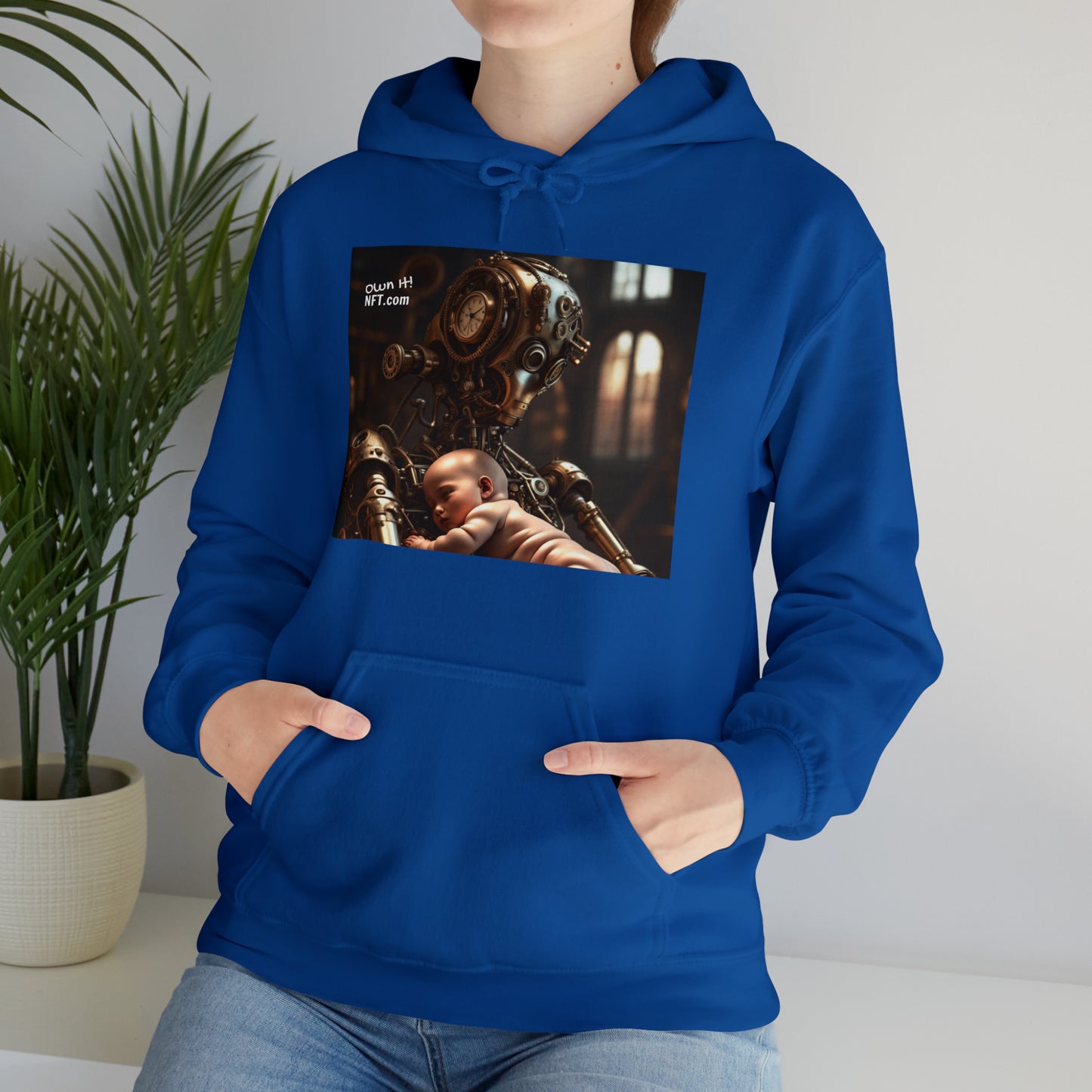 Steampunk Guardian NFT Art Unisex Heavy Blend™ Hooded Sweatshirt