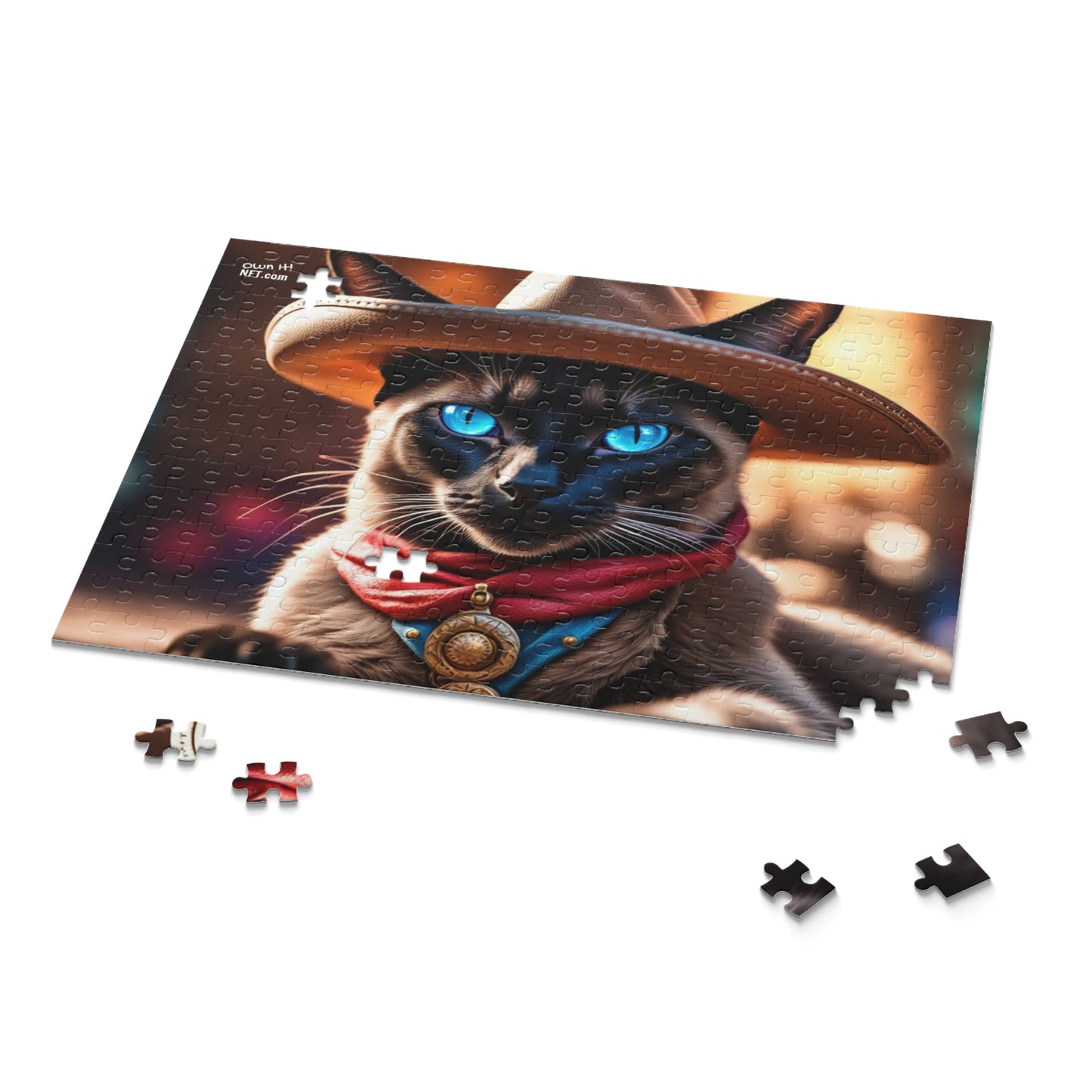 Cowboy Cat Profession NFT Art Collection Puzzle (120, 252, 500-Piece)