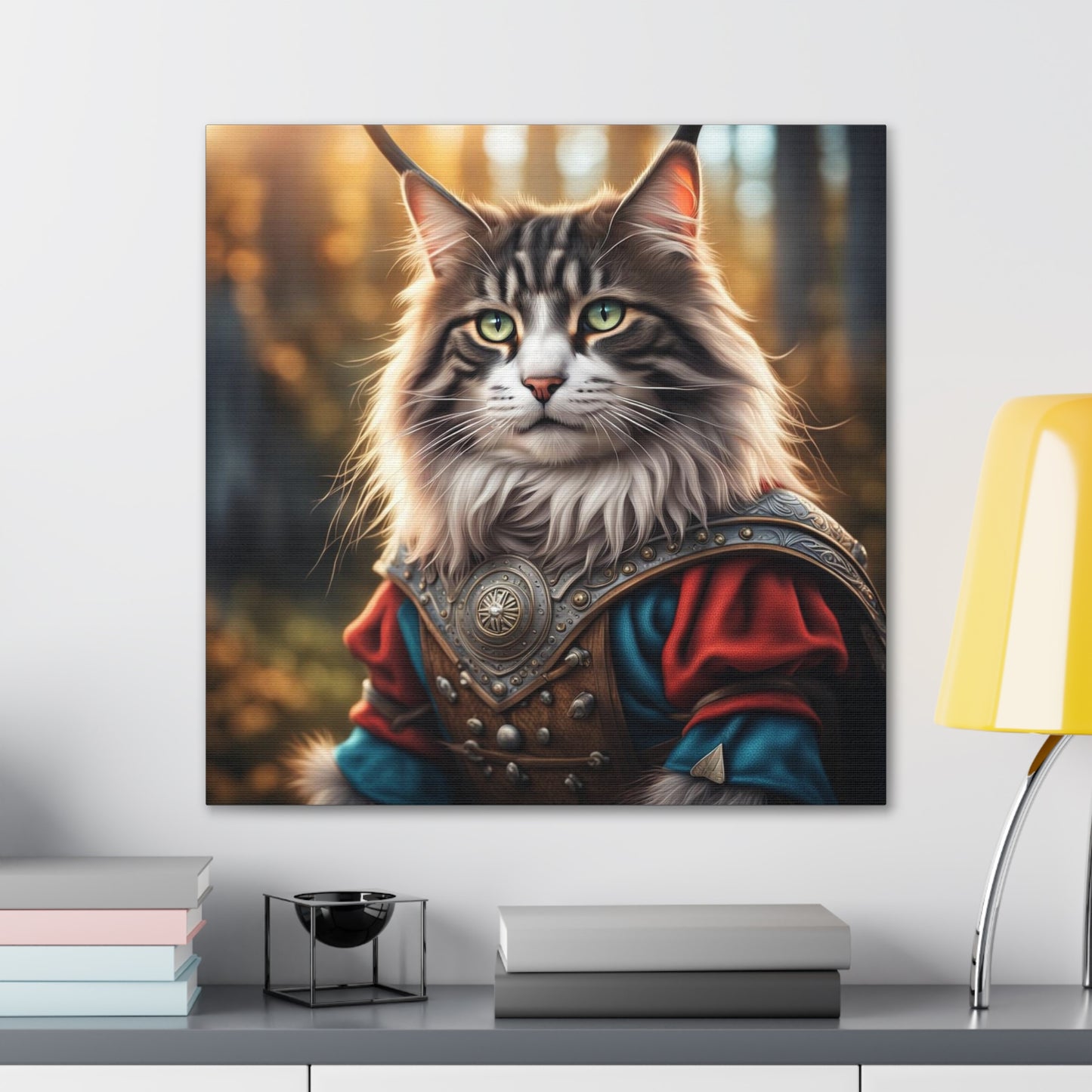 The Viking Cat Profession NFT Art Canvas Gallery Wraps