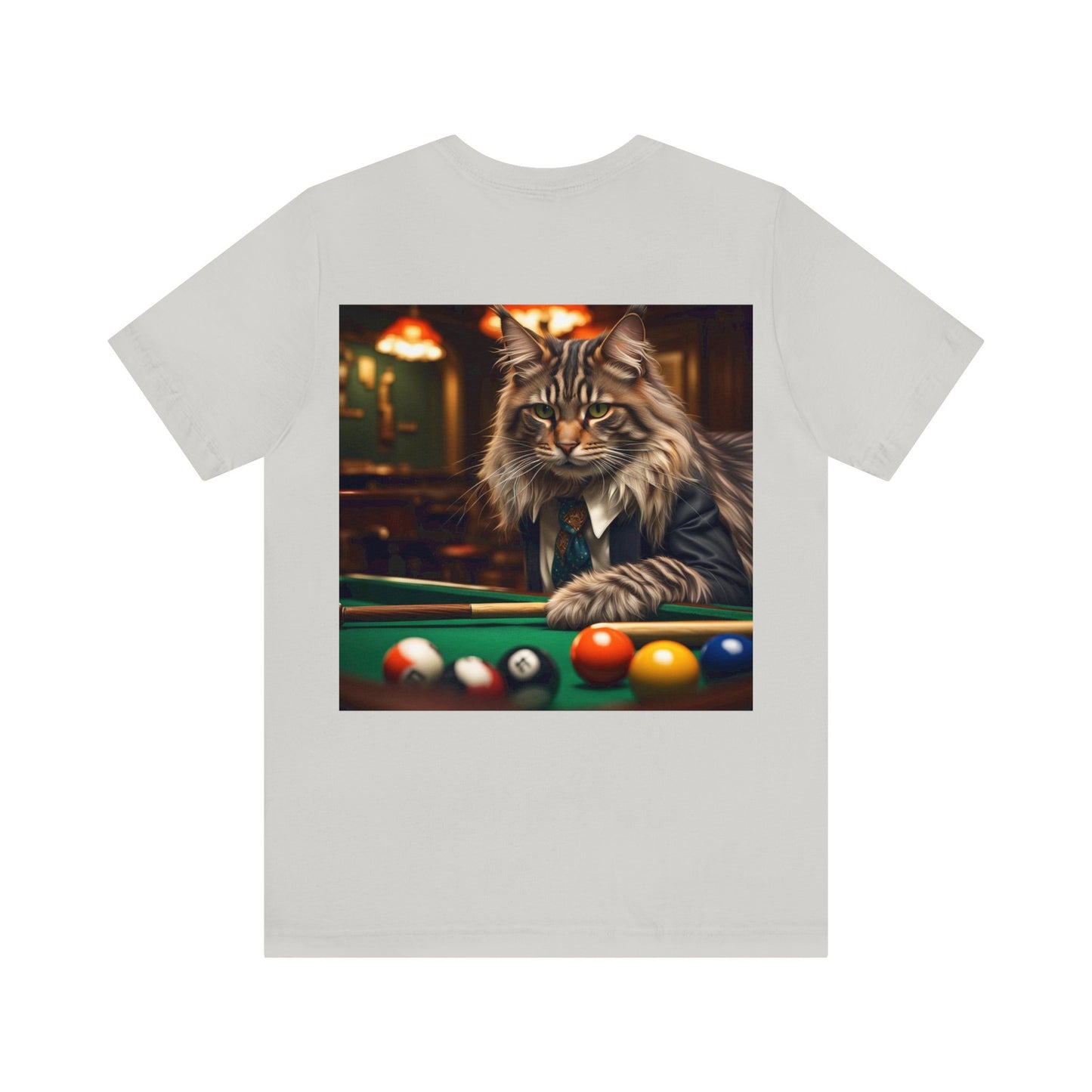 Pool Shark Cat Profession NFT Art Unisex Jersey Short Sleeve Tee