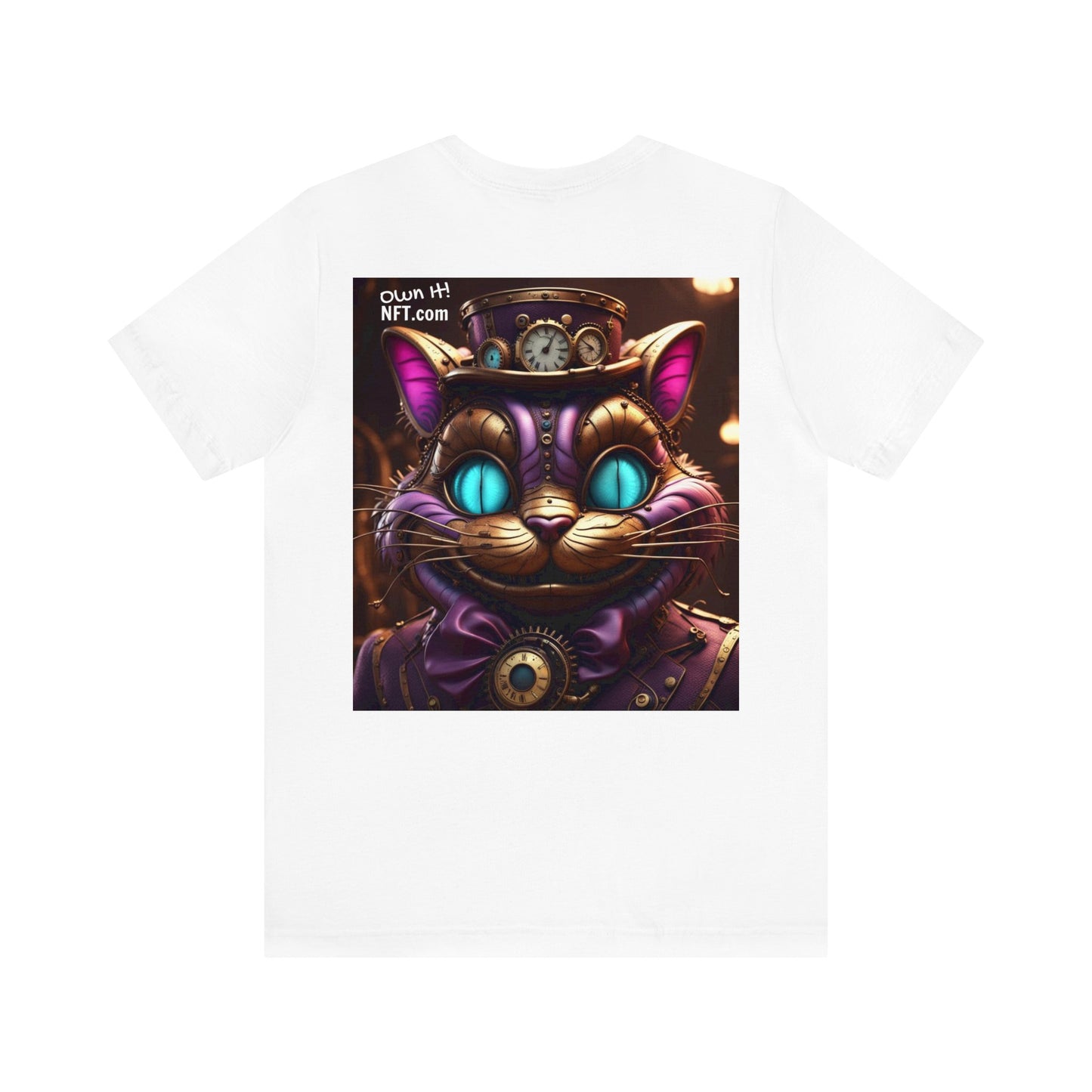 Steampunk Cat NFT Unisex Jersey Short Sleeve Tee T-Shirt