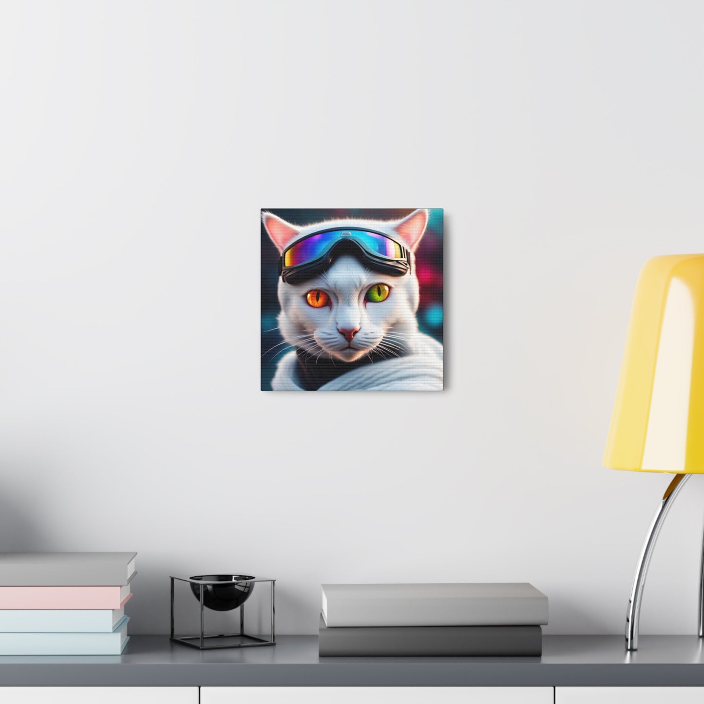 The Ski Instructor Cat Profession NFT Art Canvas Gallery Wraps