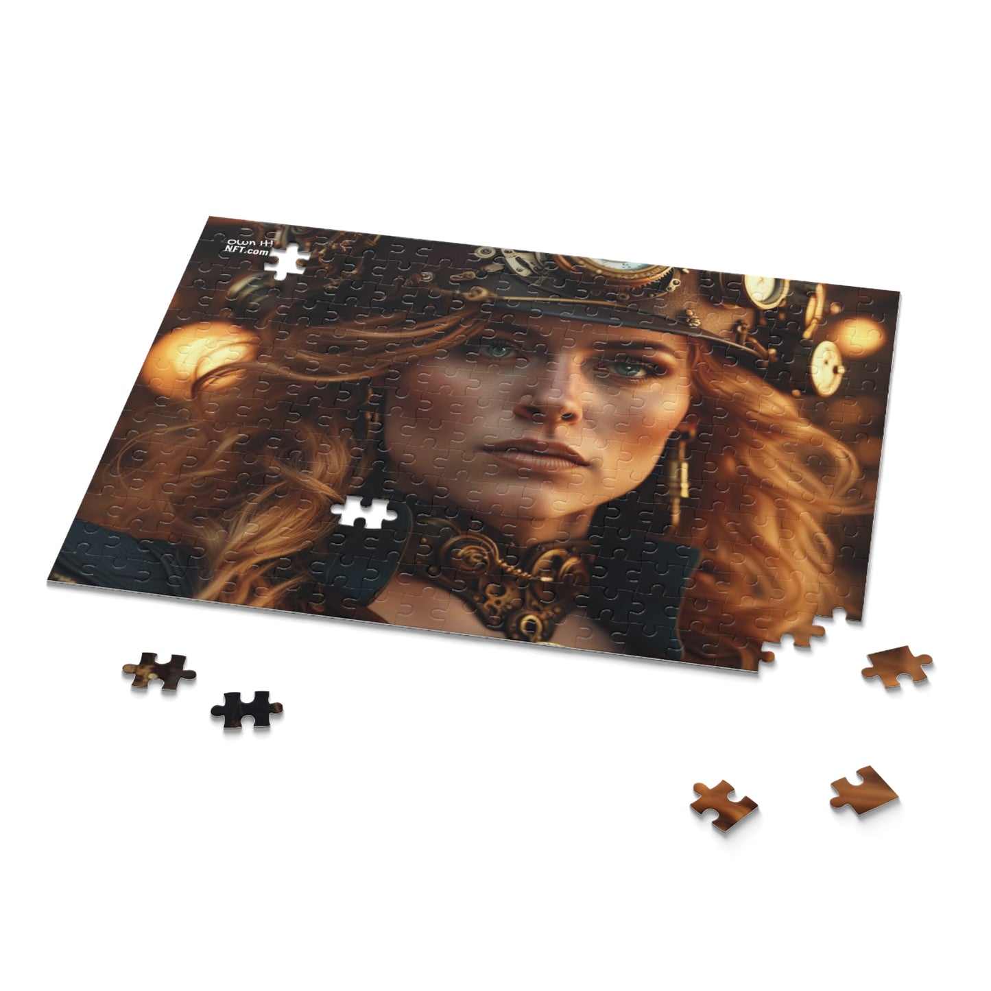 Steampunk Norse Goddess Freyja NFT Art Collection Puzzle (120, 252, 500-Piece)