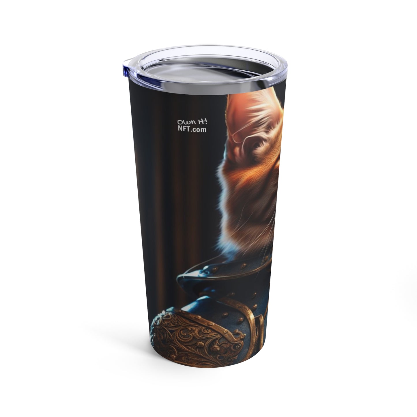 The Knight of the Round Table Cat Profession NFT Art Tumbler 20oz