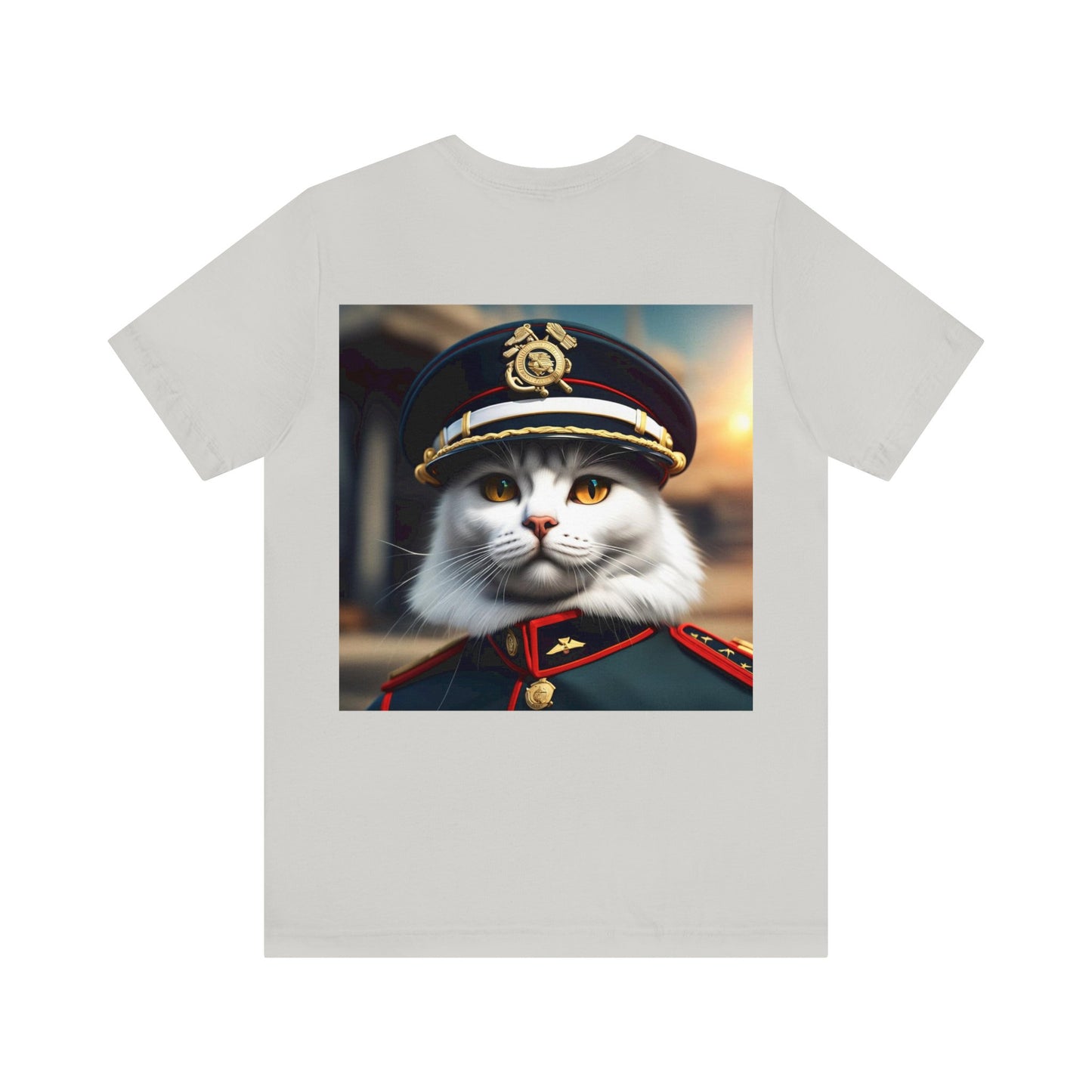 Officer Cat Profession NFT Art Unisex Jersey Short Sleeve Tee