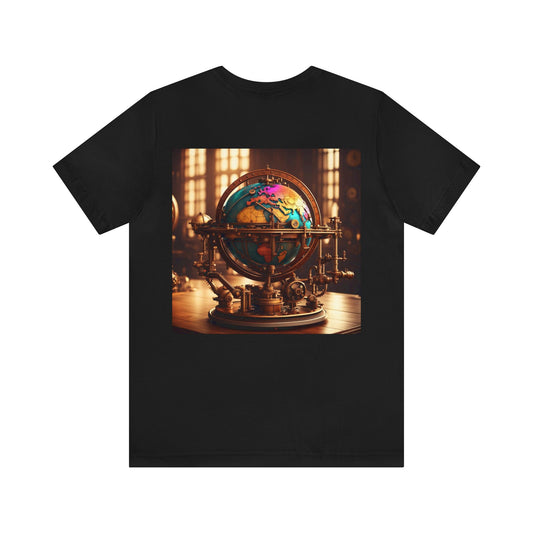 Steampunk World Globe NFT Unisex Jersey Short Sleeve Tee T-Shirt