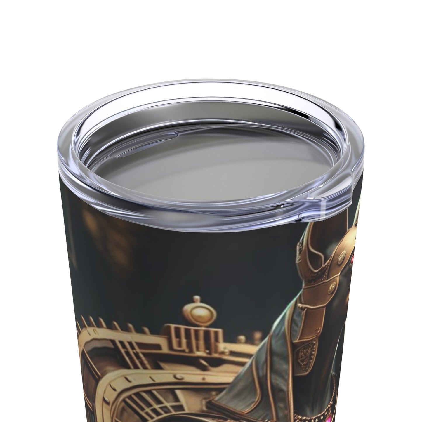 Steampunk Egyptian God Anubis NFT Art Tumbler 20oz