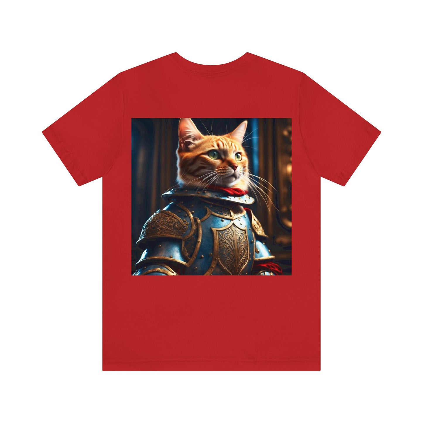 Knight of the Round Table Cat Profession NFT Art Unisex Jersey Short Sleeve Tee