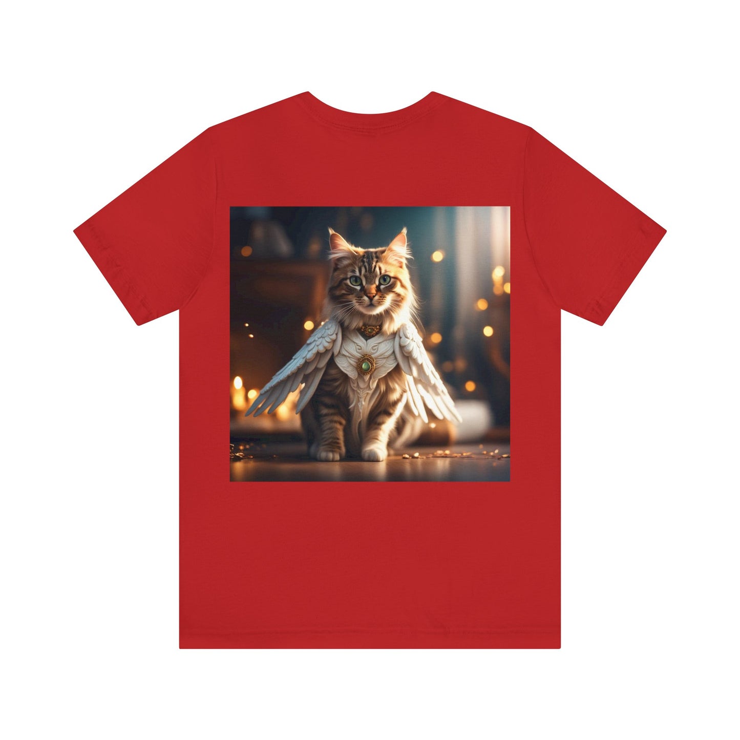 Angel of Nine Lives Cat Profession NFT Art Unisex Jersey Short Sleeve Tee