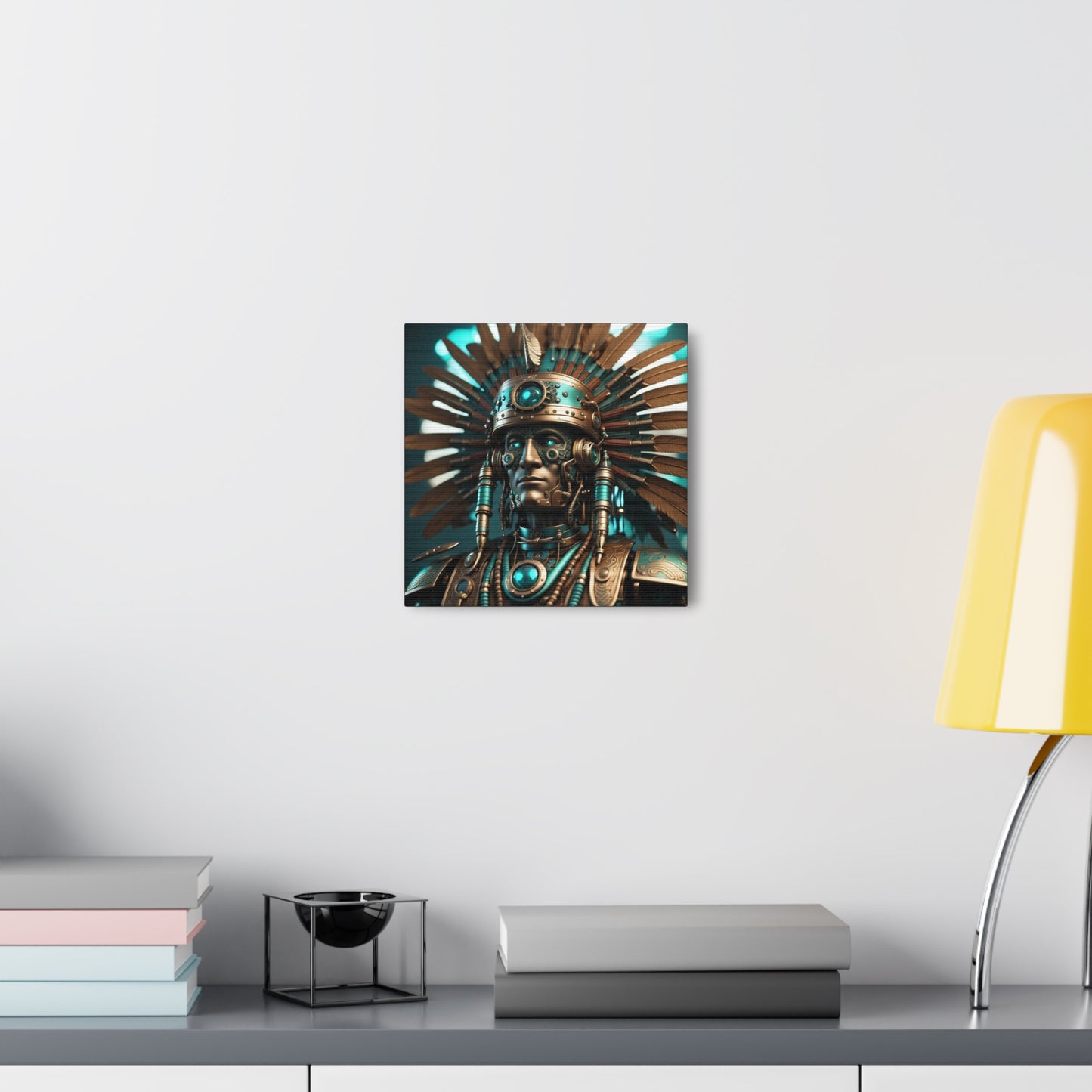 Steampunk American Indian Chief NFT Art Canvas Gallery Wraps