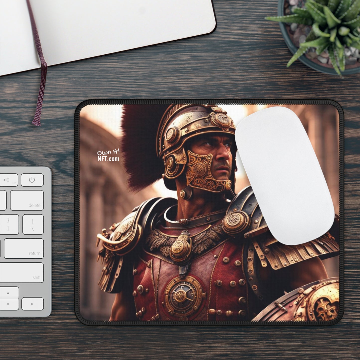 Steampunk Legionary NFT Art Gaming Mouse Pad