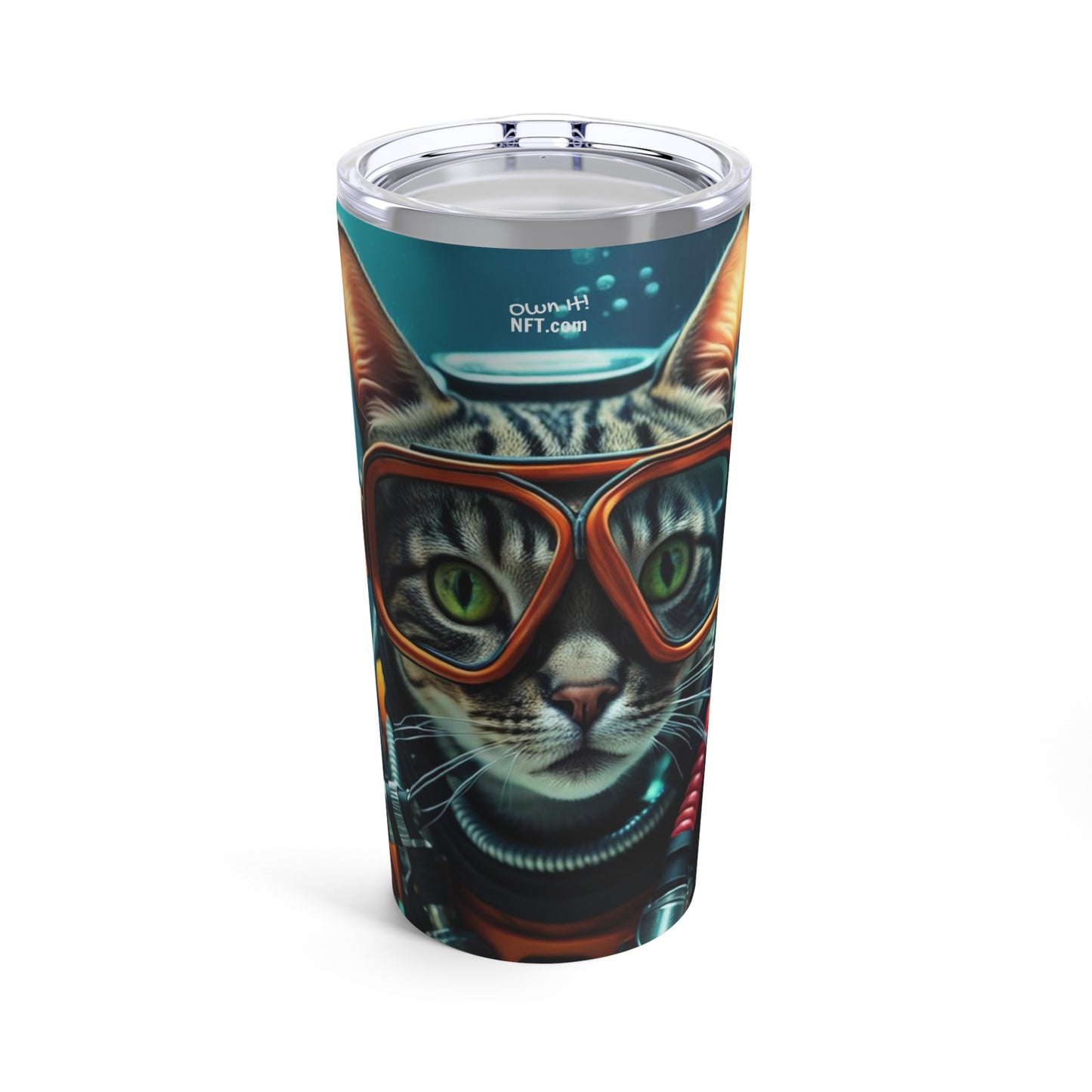 The Scuba Diver Cat Profession NFT Art Tumbler 20oz