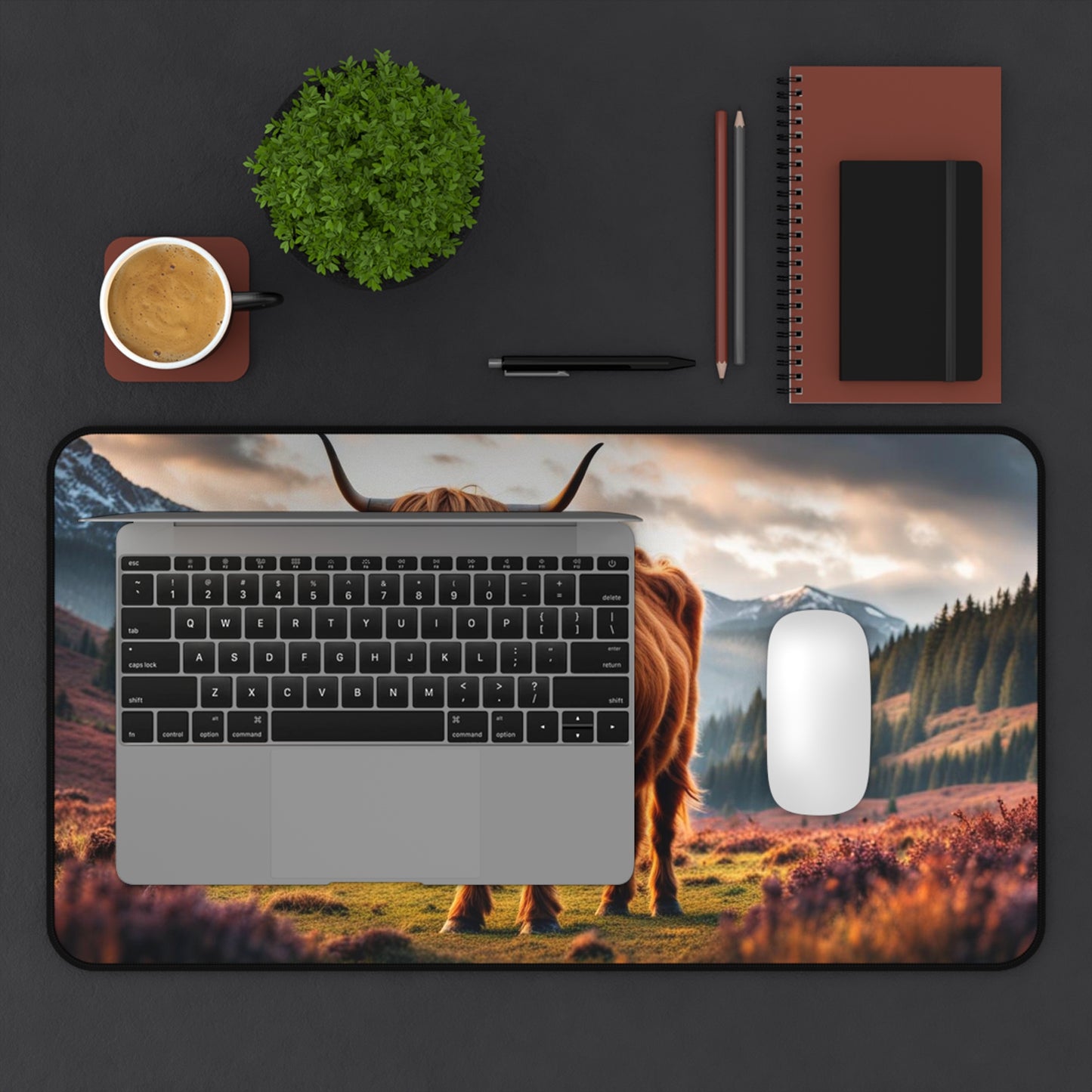 Highland Cow Desk Mat