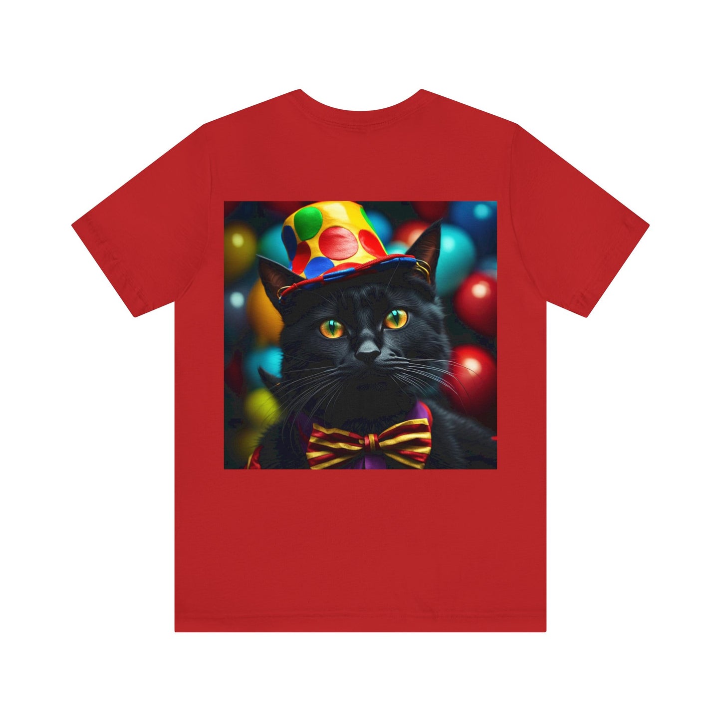 Circus Clown Cat Profession NFT Art Unisex Jersey Short Sleeve Tee