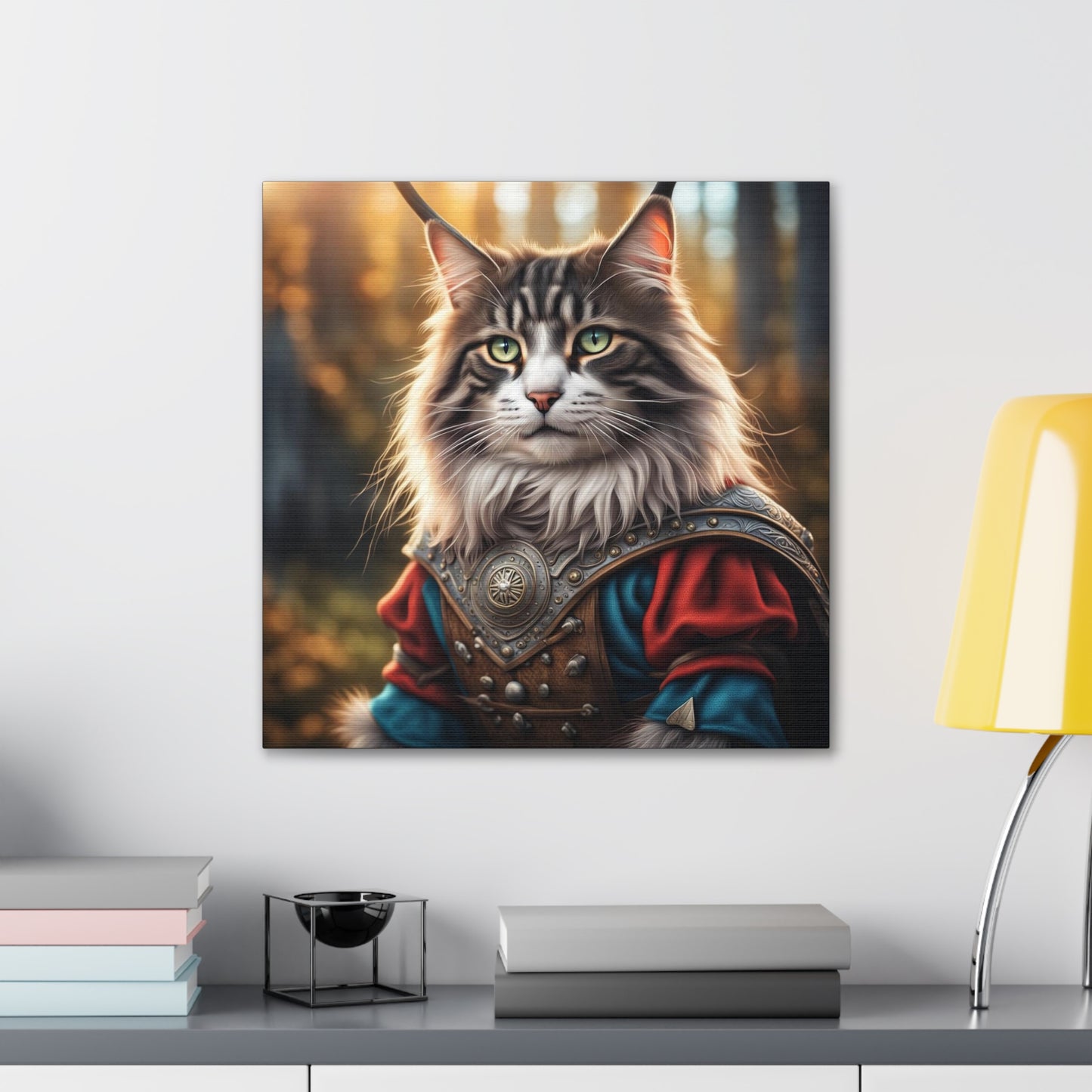 The Viking Cat Profession NFT Art Canvas Gallery Wraps