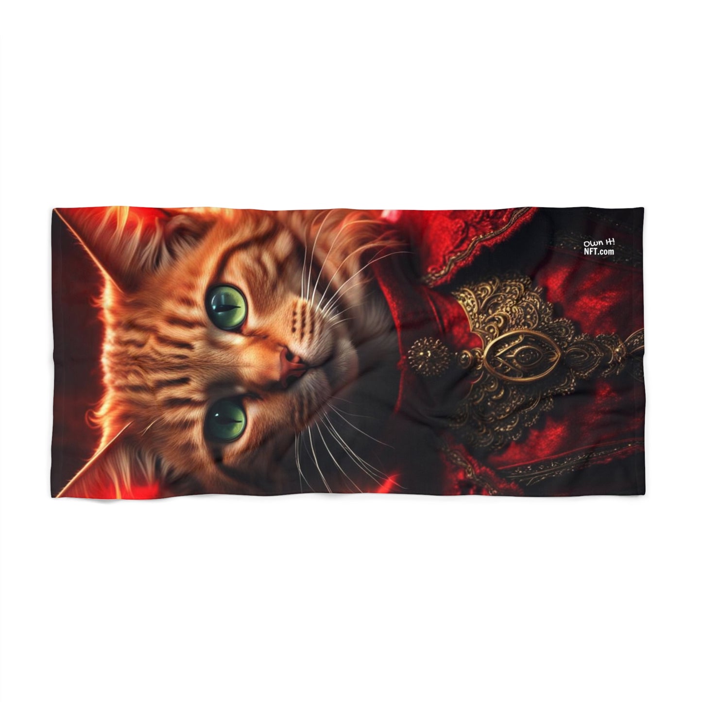 The Witch Cat Profession NFT Art Beach Towel