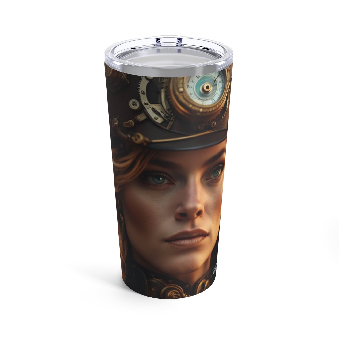 Steampunk Norse Goddess Freyja NFT Art Tumbler 20oz