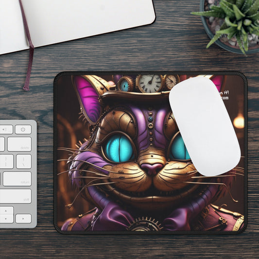 Steampunk Cat NFT Art Gaming Mouse Pad