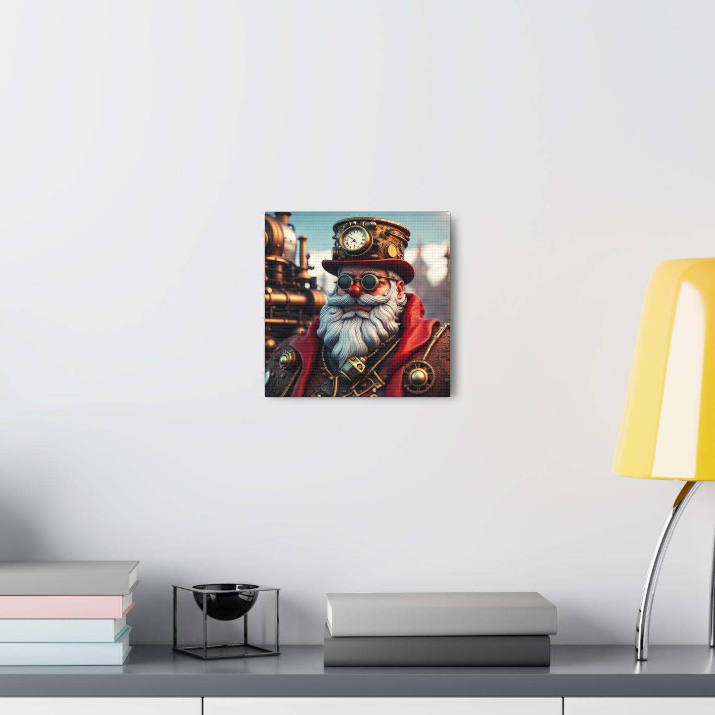 Steampunk Santa Claus NFT Art Canvas Gallery Wraps