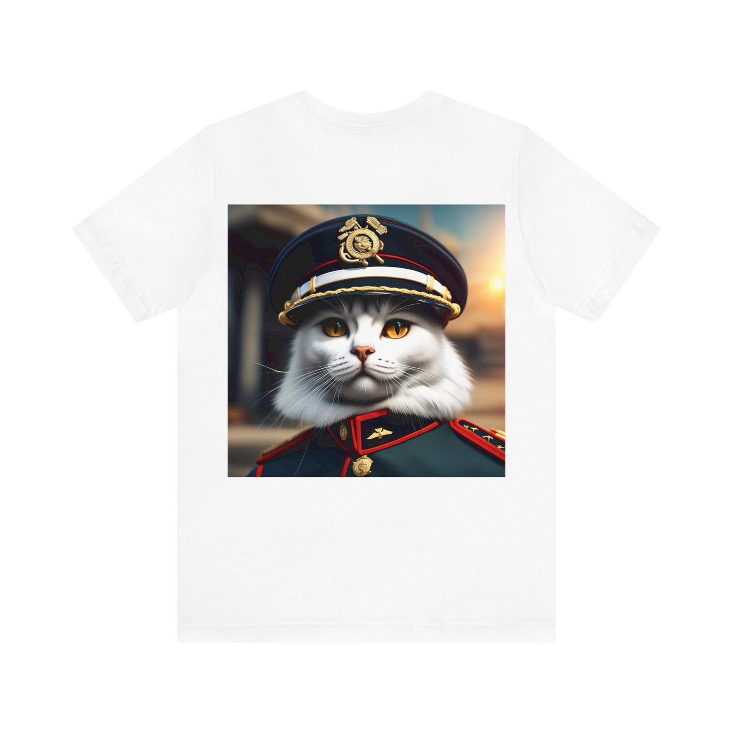 Officer Cat Profession NFT Art Unisex Jersey Short Sleeve Tee