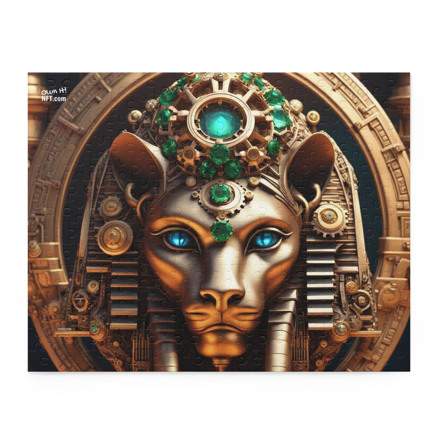 Steampunk Lioness NFT Art Collection Puzzle (120, 252, 500-Piece)