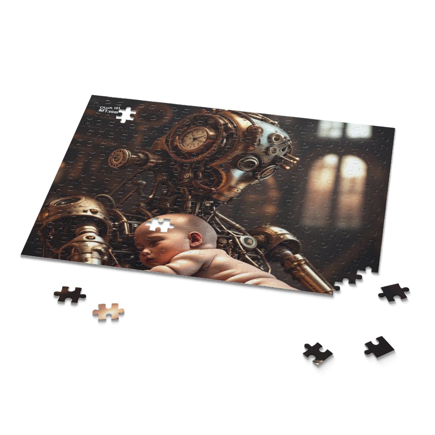 Steampunk Guardian NFT Art Collection Puzzle (120, 252, 500-Piece)