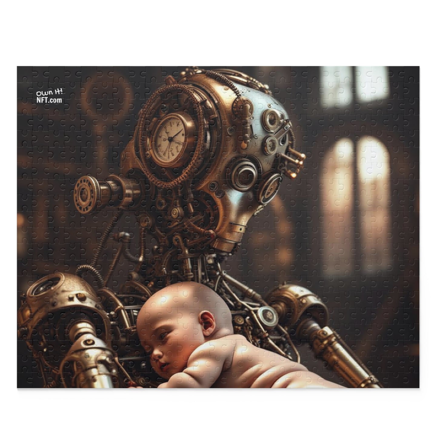 Steampunk Guardian NFT Art Collection Puzzle (120, 252, 500-Piece)